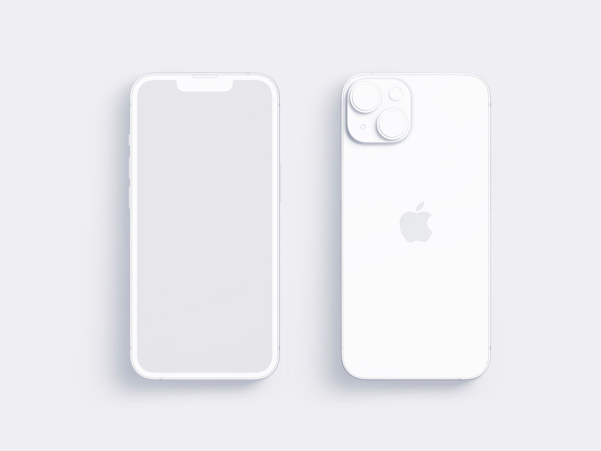 iPhone 14 Clay Mockup, Scene 11