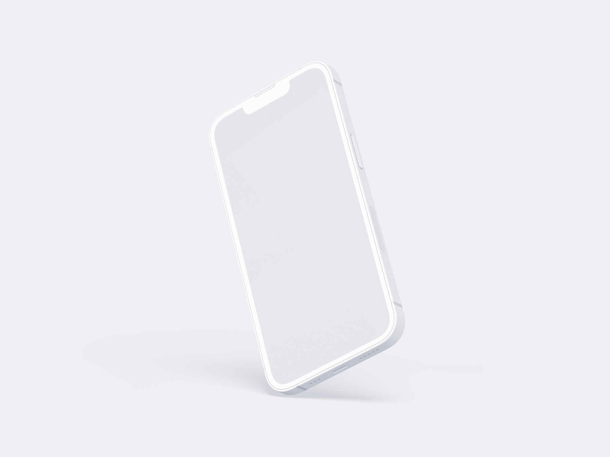 iPhone 14 Clay Mockup, Scene 05