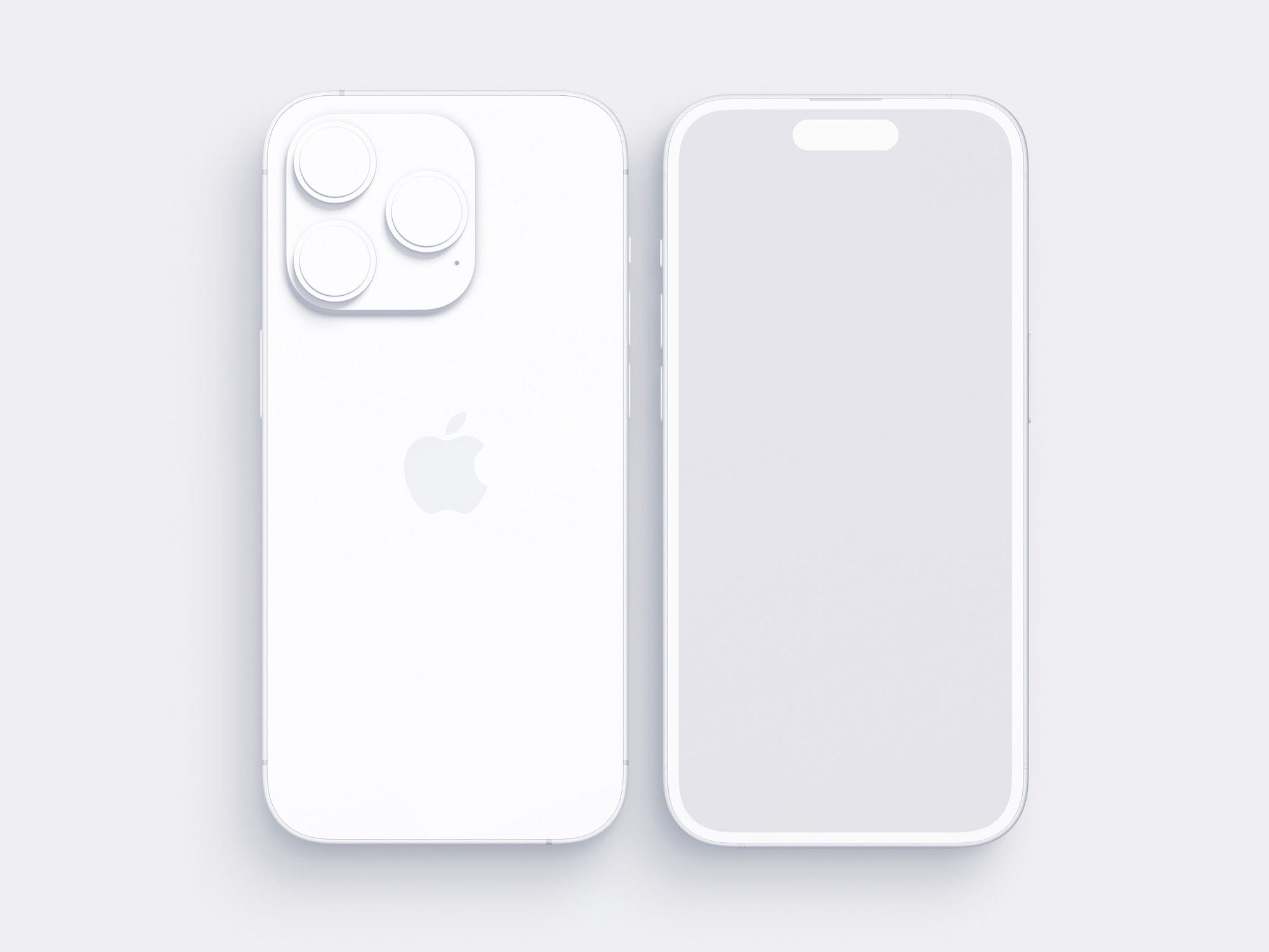 iPhone 14 Pro Clay Mockup, Scene 03