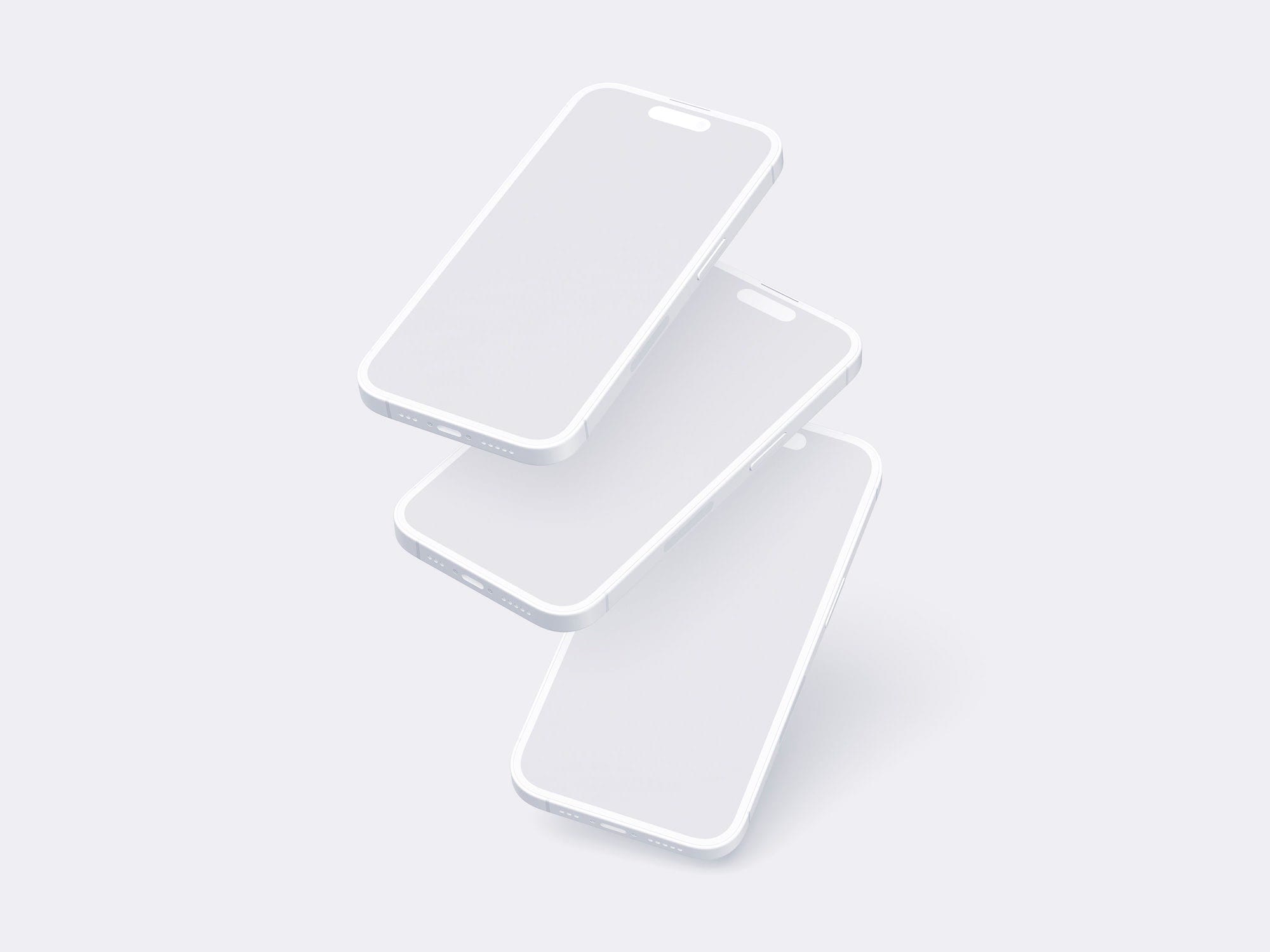 iPhone 14 Pro Clay Mockup, Scene 08