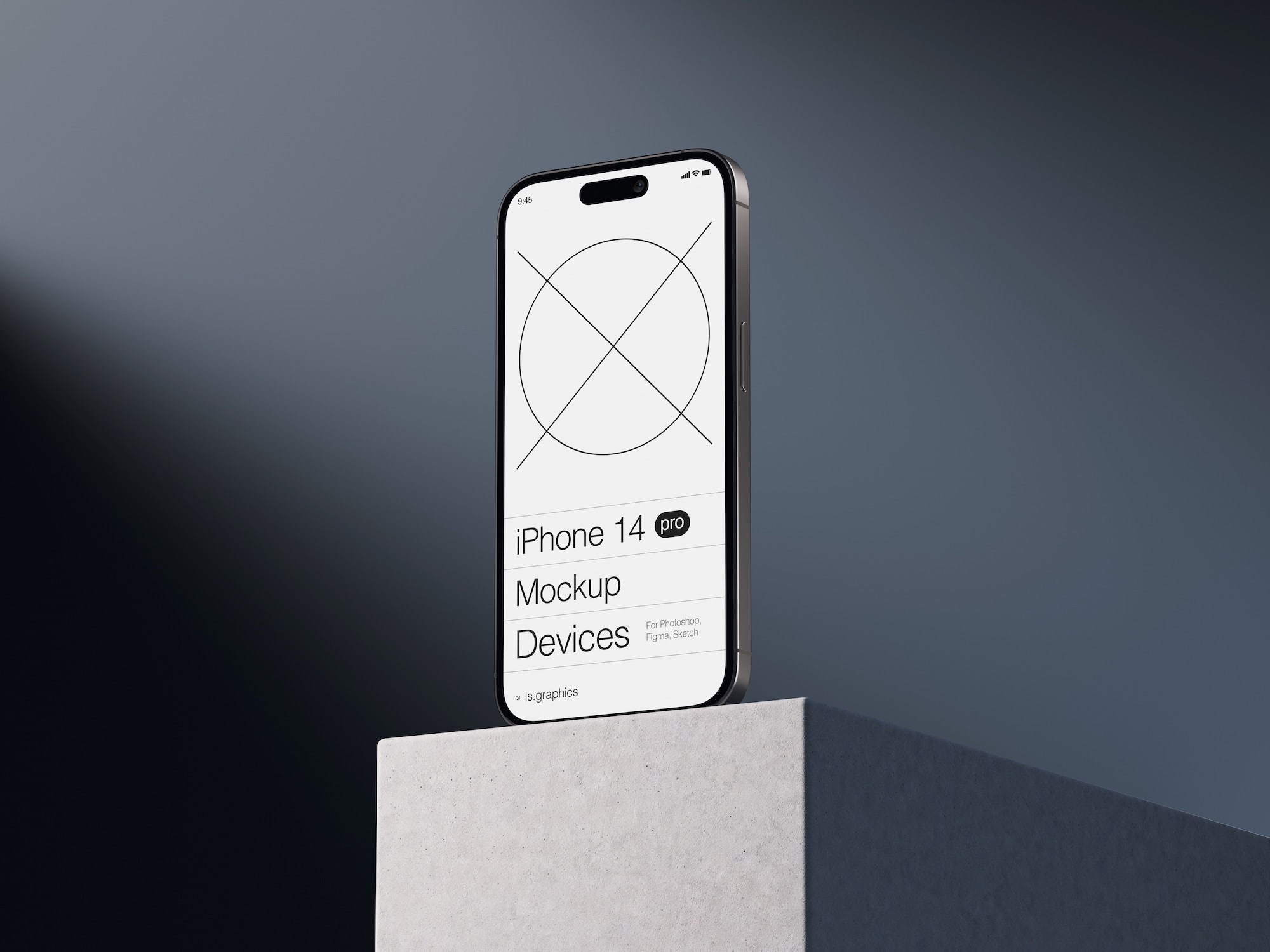 A-Mockups: iPhone 14 Pro, Scene 01