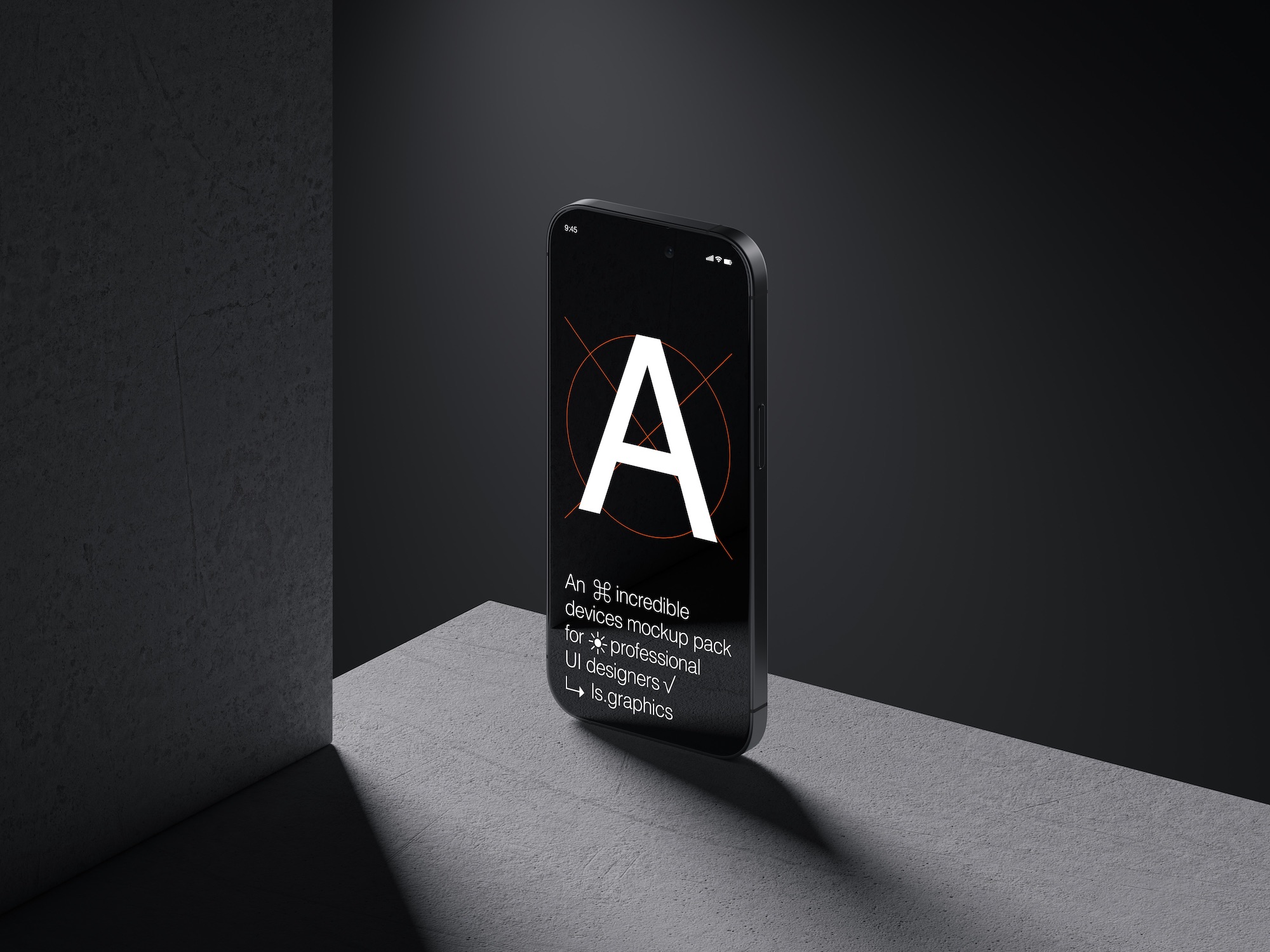 A-Mockups: iPhone 14 Pro, Scene 03