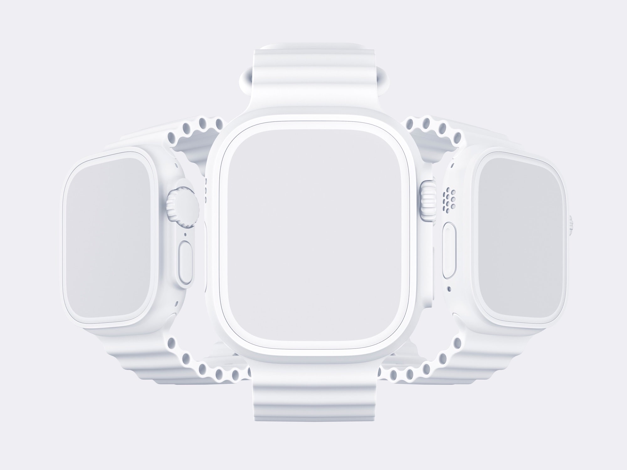 Watch Ultra Mockup, Clay Scene 06