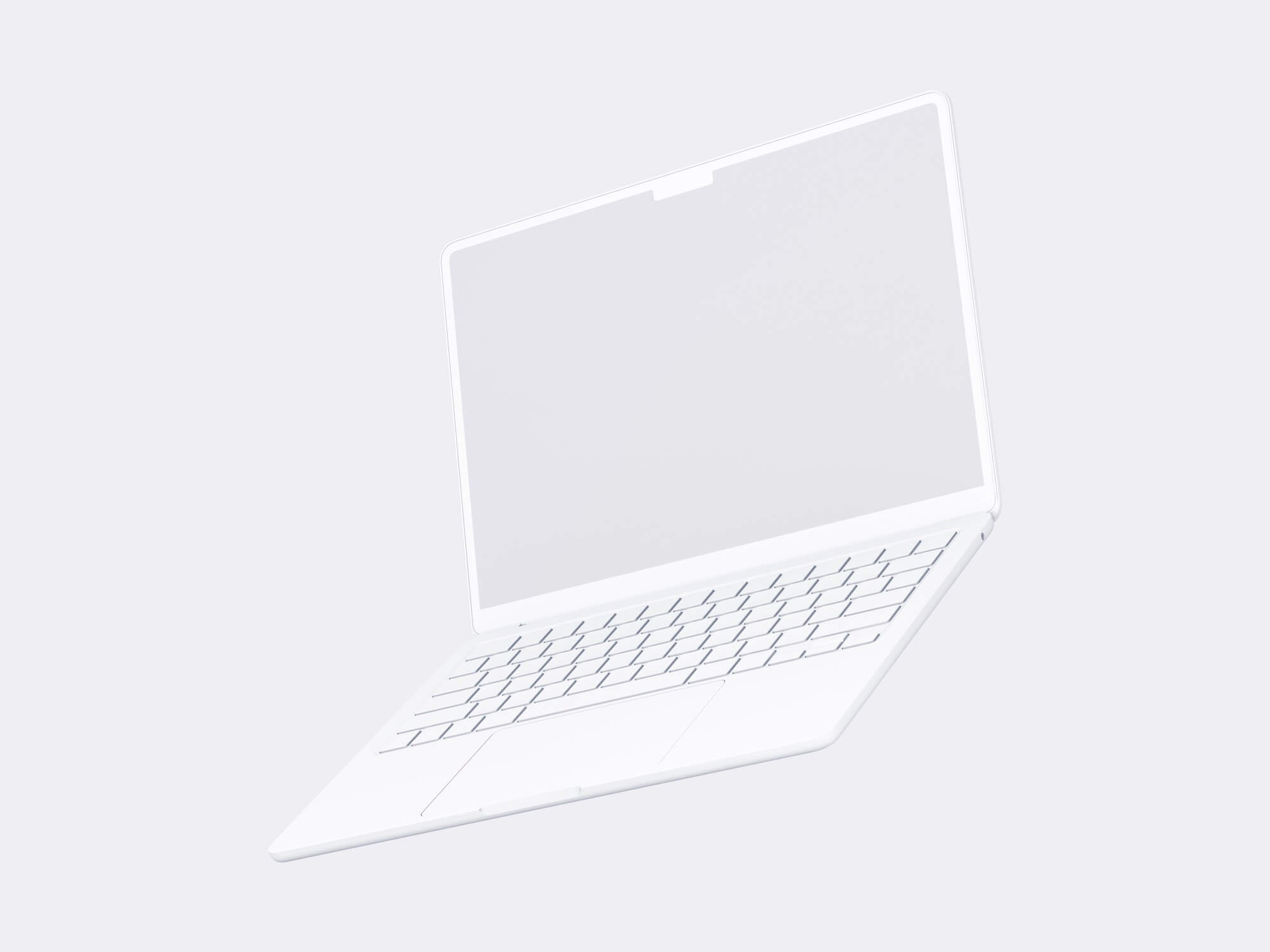 MacBook Air (M2) Clay Mockups, Scene 12