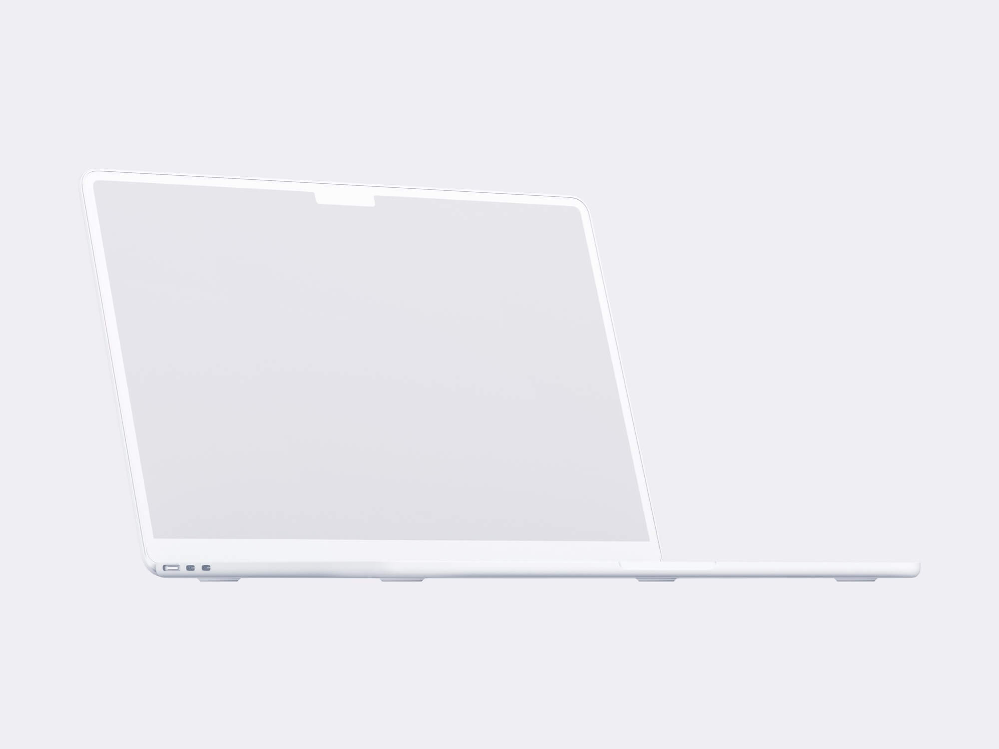 MacBook Air (M2) Clay Mockups, Scene 17