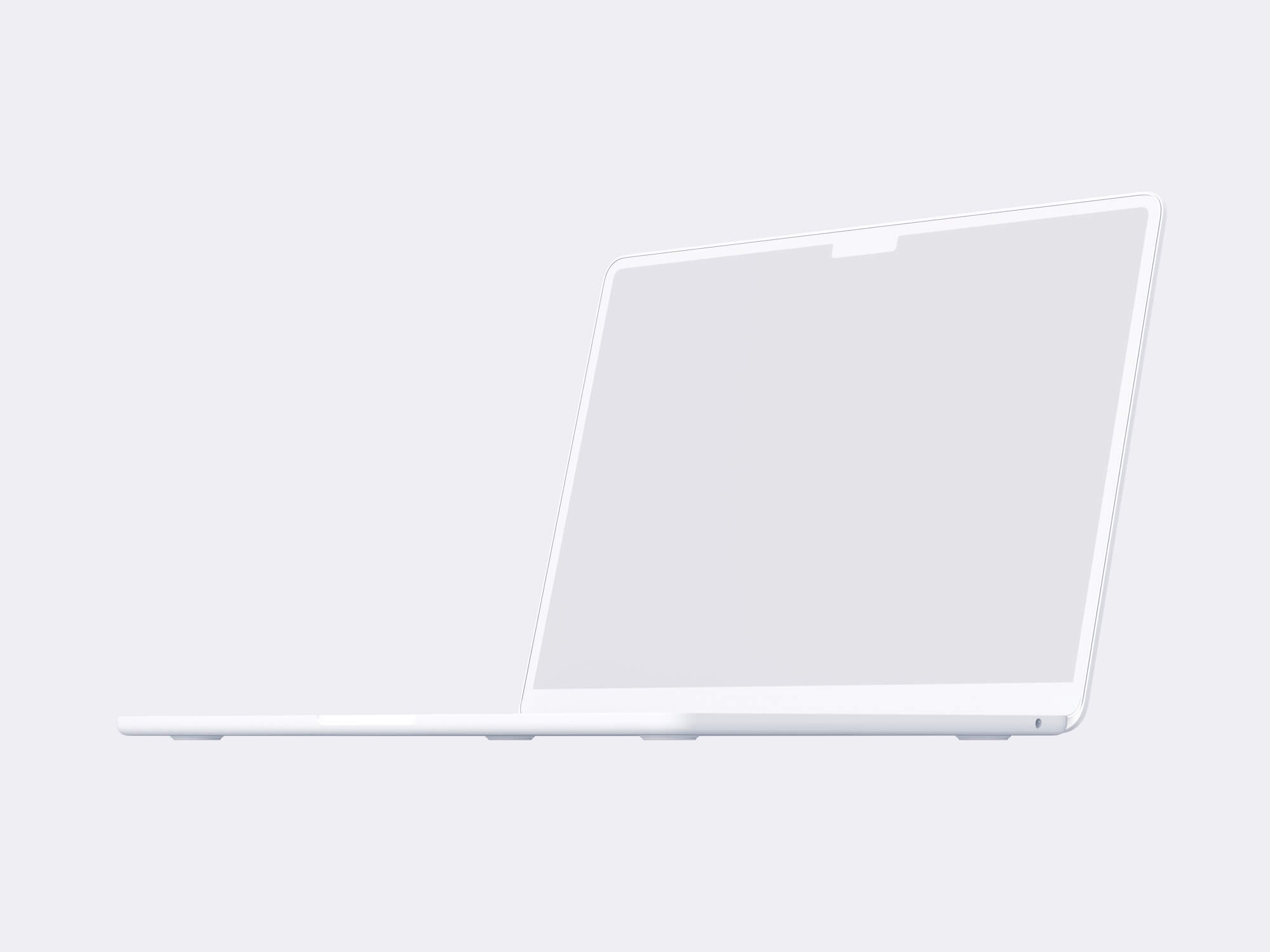 MacBook Air (M2) Clay Mockups, Scene 02