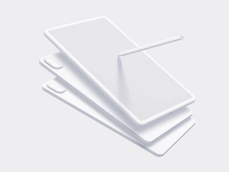 Xiaomi 5 Pad Clay Mockups, Scene 09