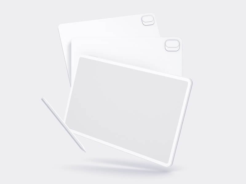 Xiaomi 5 Pad Clay Mockups, Scene 10