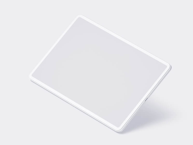 Xiaomi 5 Pad Clay Mockups, Scene 02
