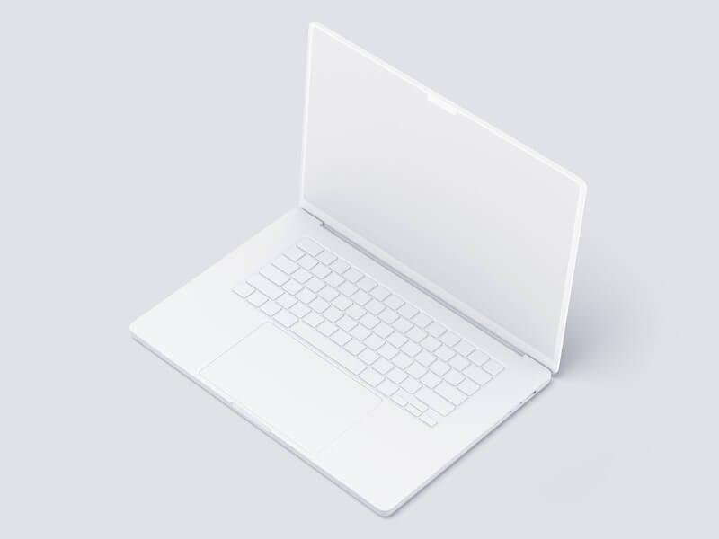 MacBook Pro 16 inch Clay Mockups, Scene 09