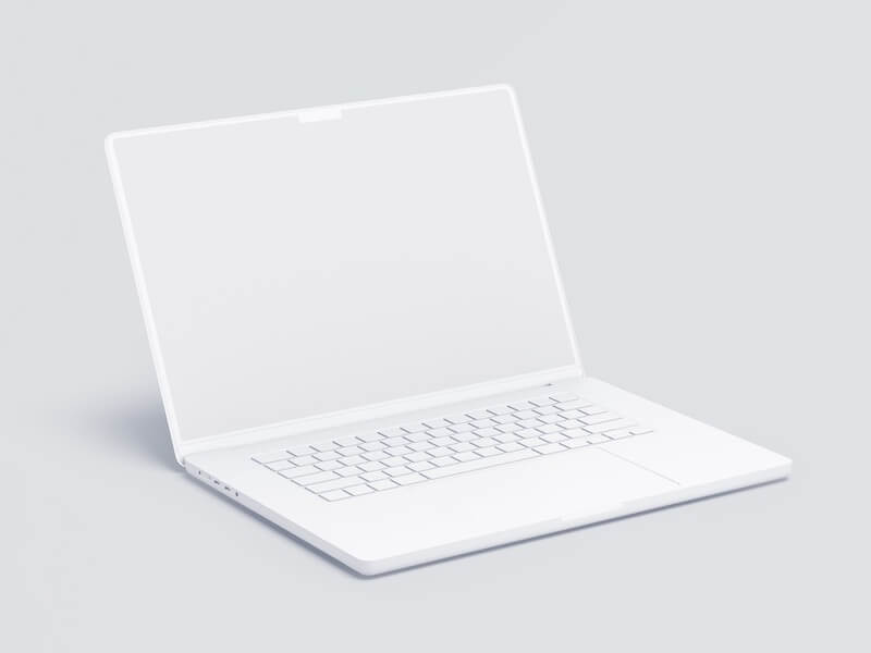 MacBook Pro 16 inch Clay Mockups, Scene 08