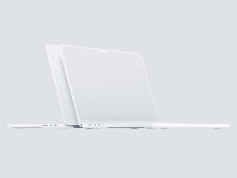 MacBook Pro 16 inch Clay Mockups, Scene 12
