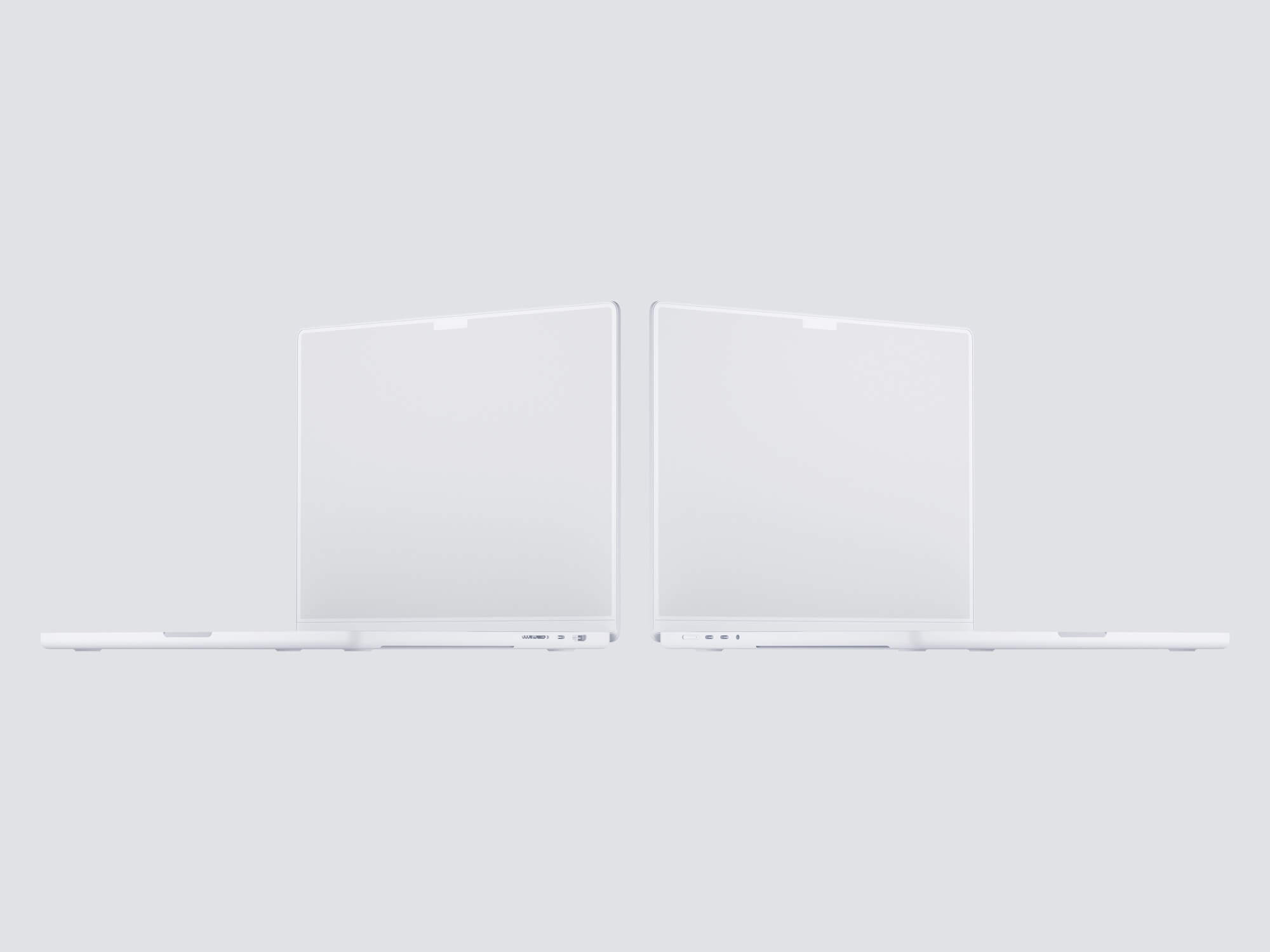 MacBook Pro 16 inch Clay Mockups, Scene 02