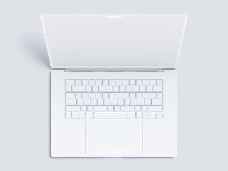 MacBook Pro 16 inch Clay Mockups, Scene 03