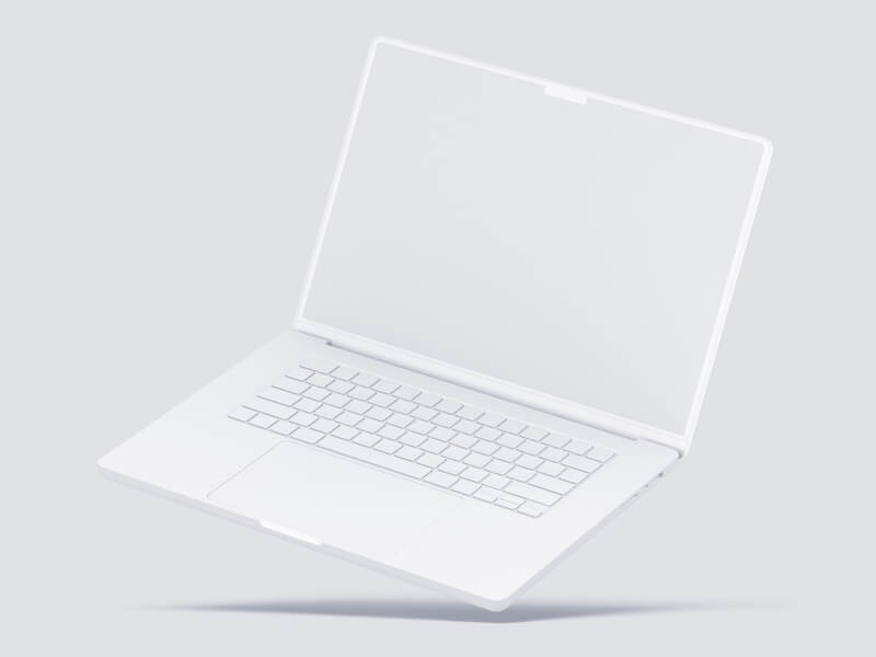 MacBook Pro 16 inch Clay Mockups, Scene 01