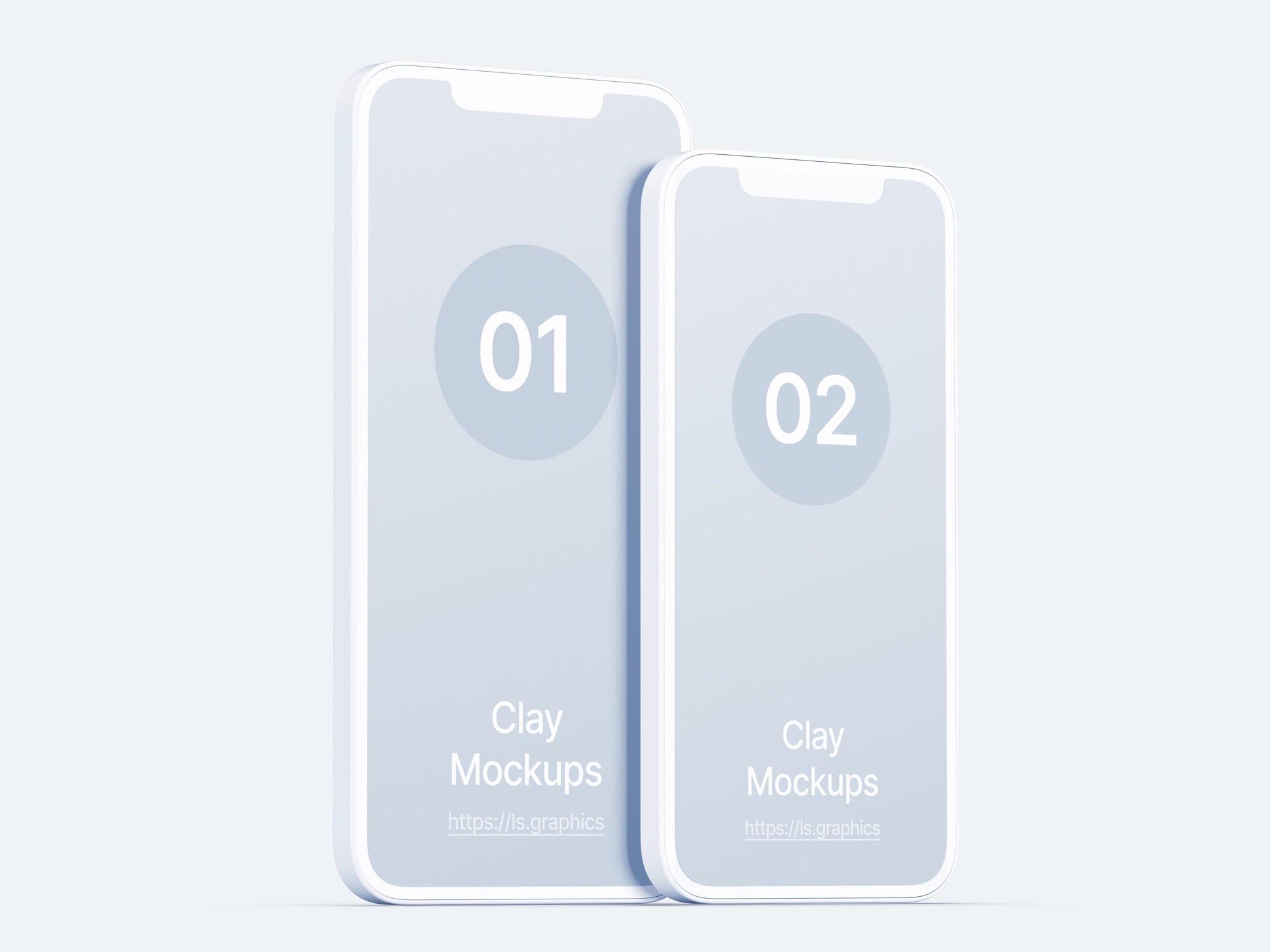 iPhone Clay Mockups, Scene 11