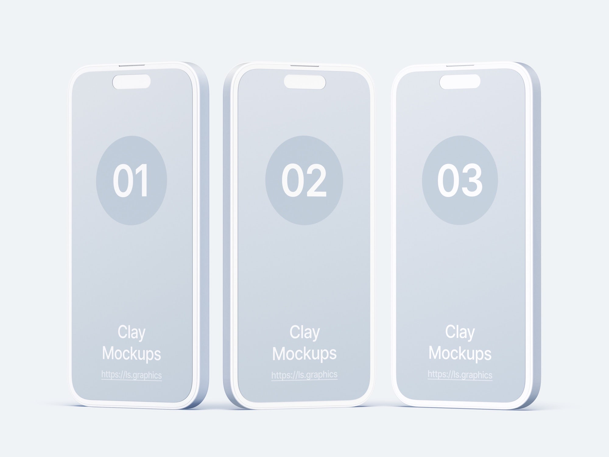 iPhone 14 Pro Clay Mockups, Scene 01