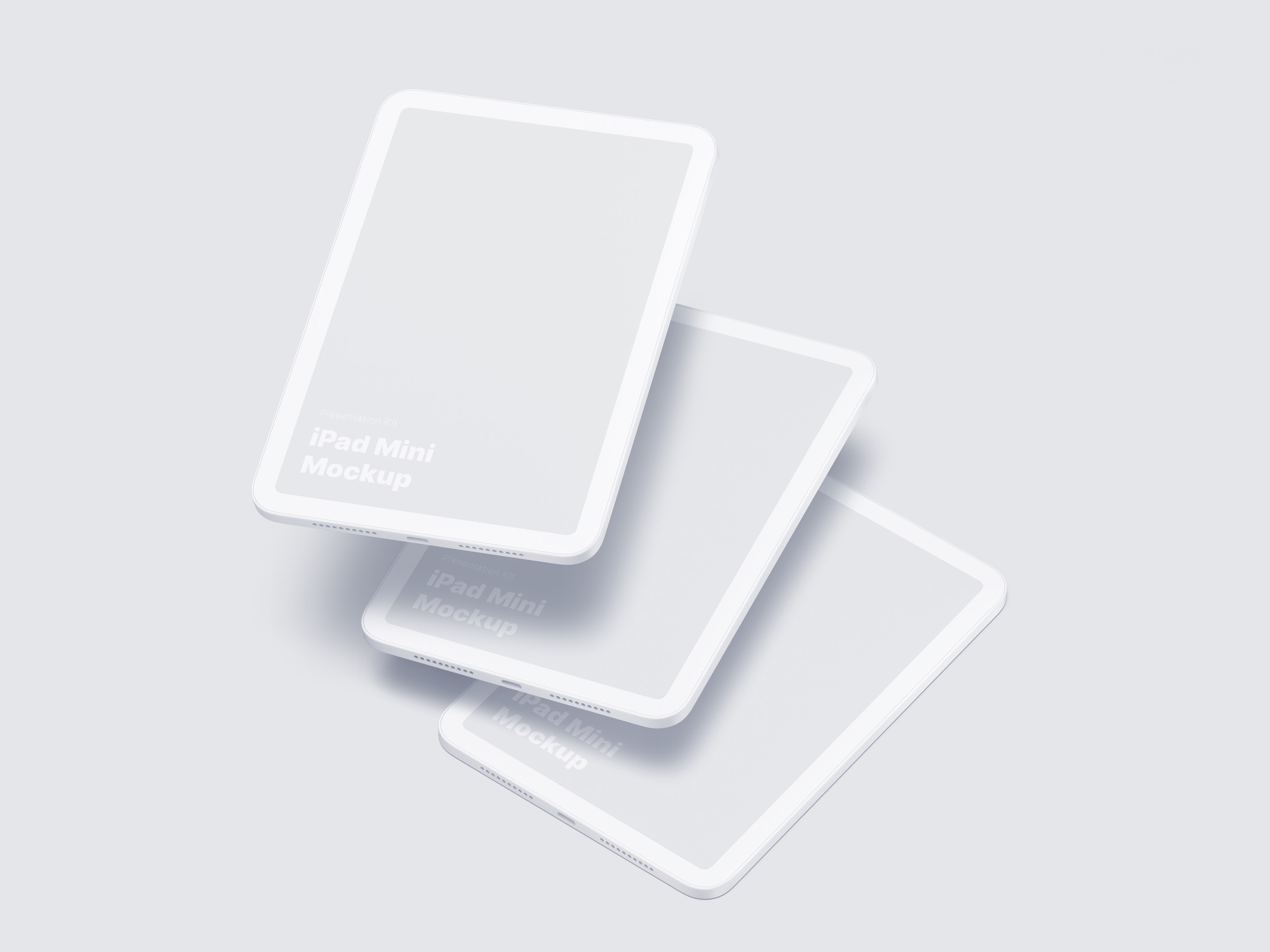 iPad Mini Clay Mockups, Scene 15