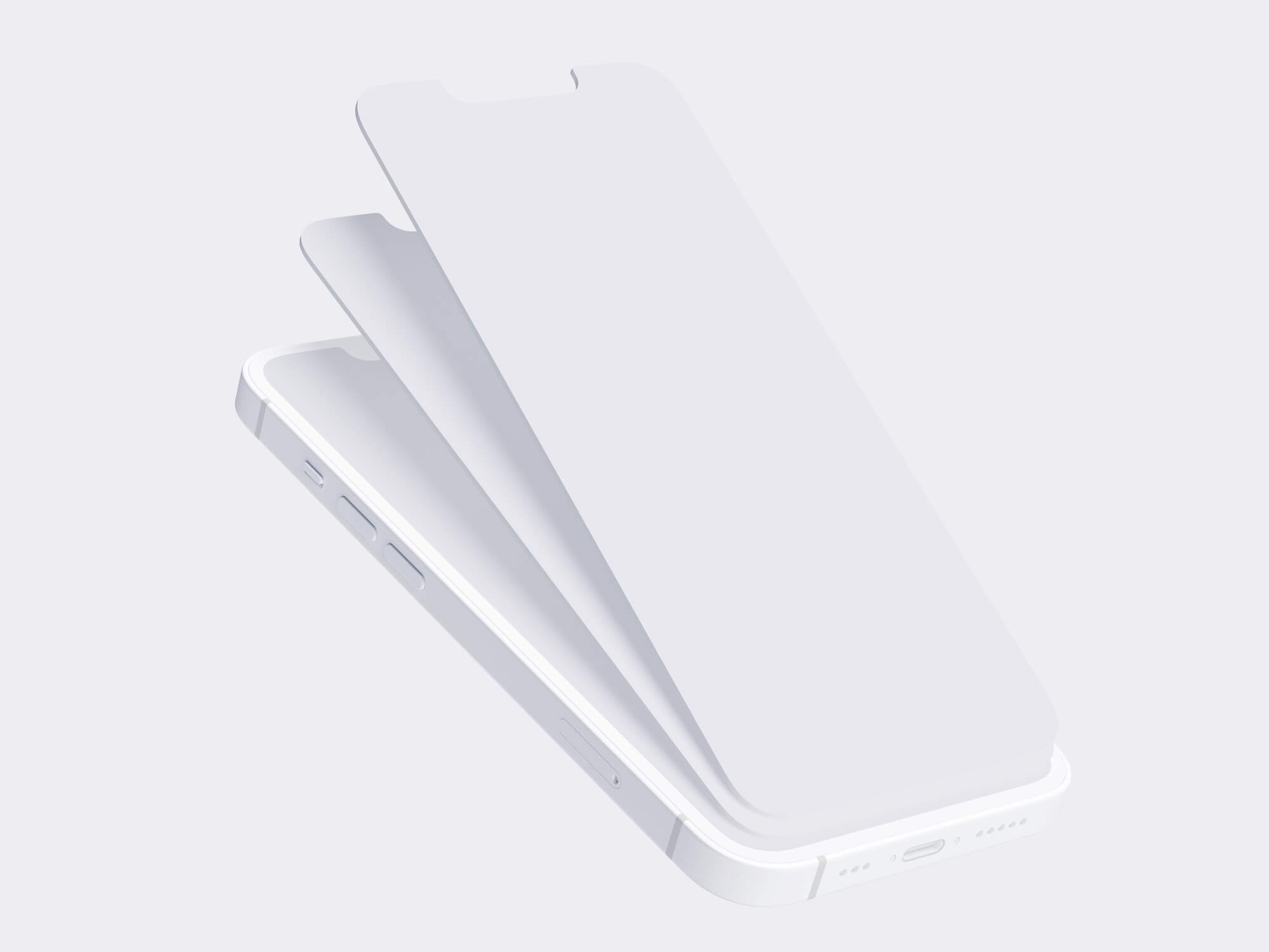 iPhone 13 Clay Mockups, Scene 09