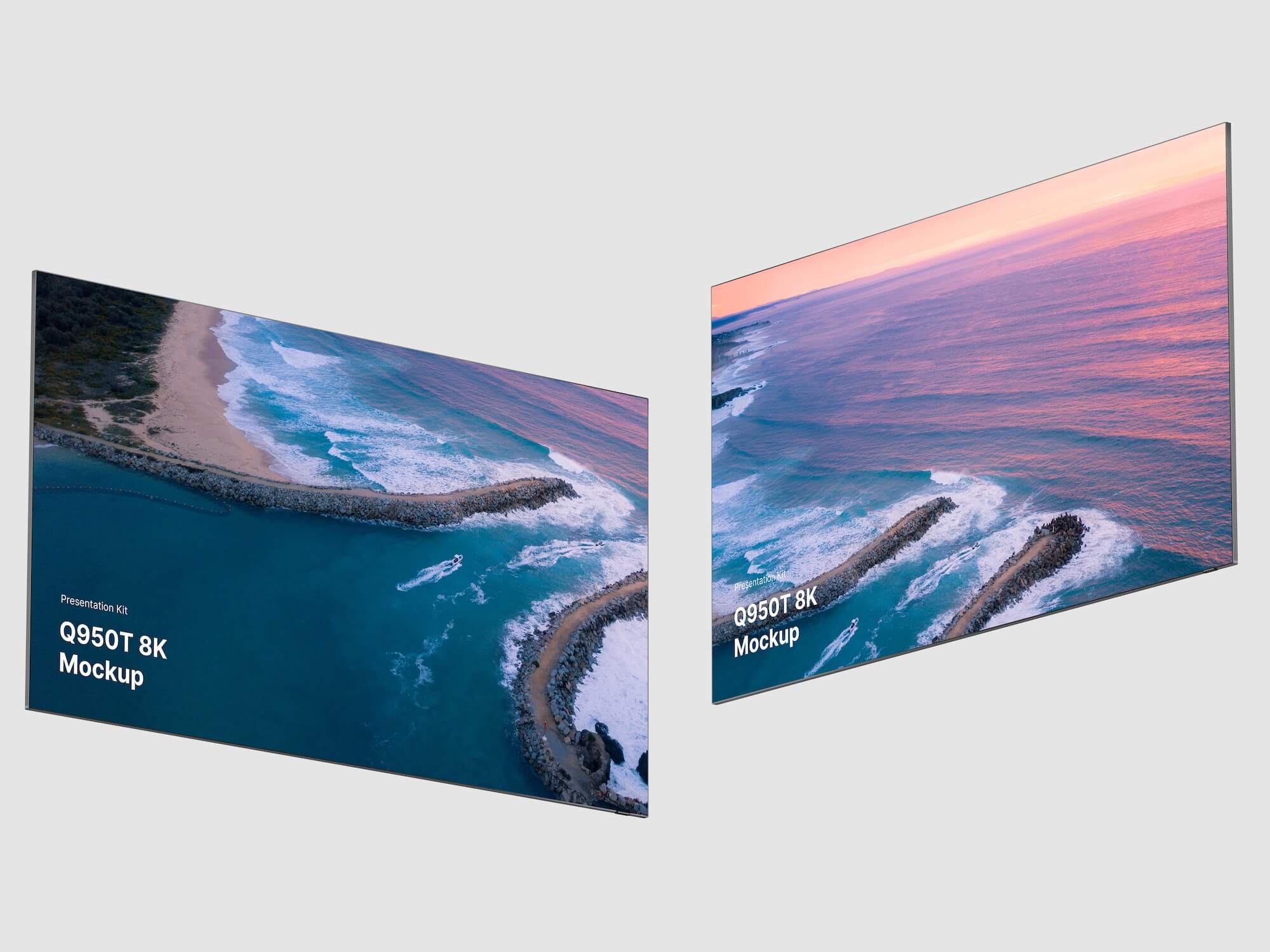 Samsung TV Realistic Mockups (Q950T 8K), Scene 09