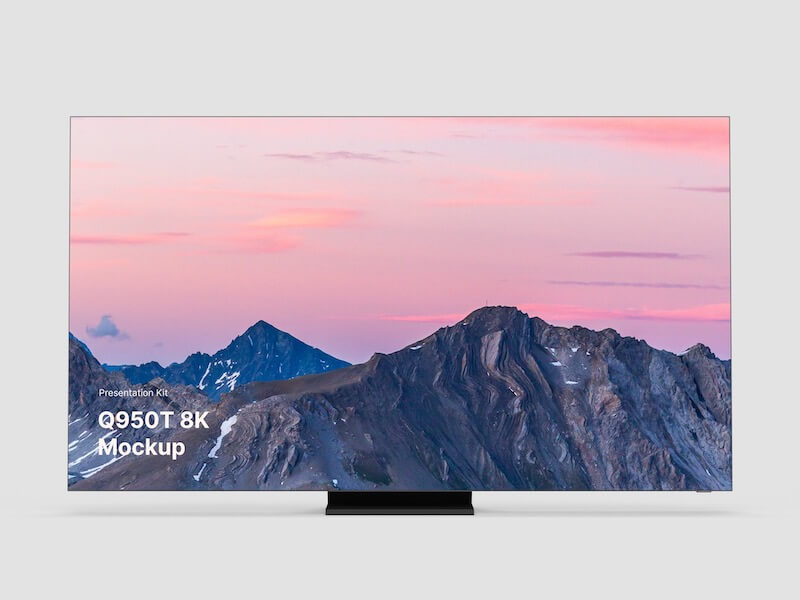 Samsung TV Realistic Mockups (Q950T 8K), Scene 01