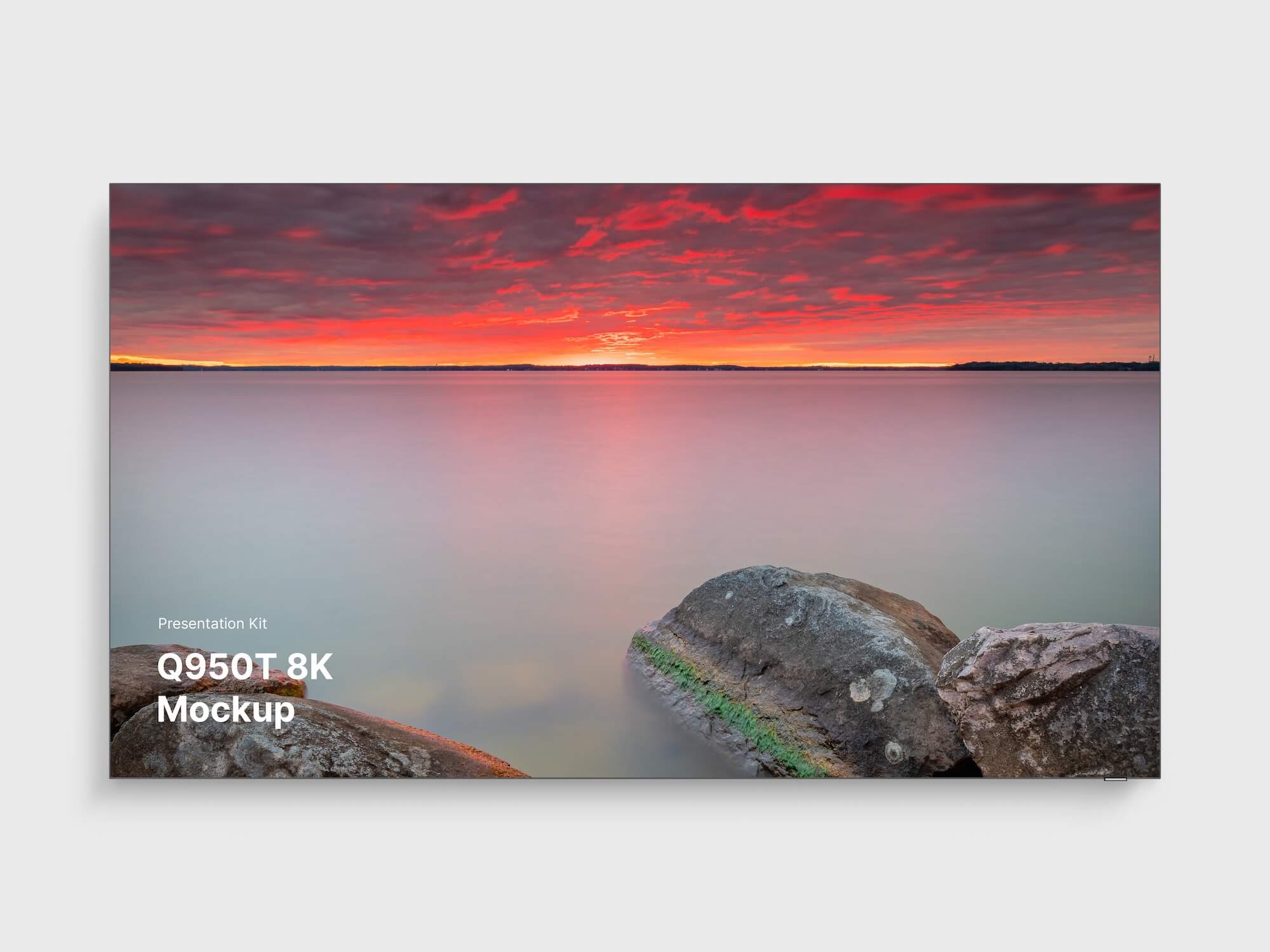 Samsung TV Realistic Mockups (Q950T 8K), Scene 02