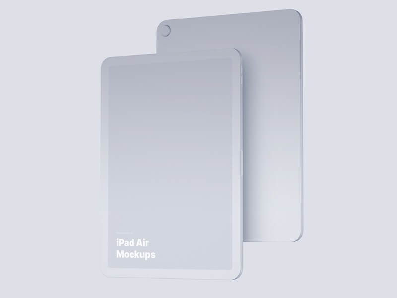 iPad Air (2020) Clay Mockups, Scene 01