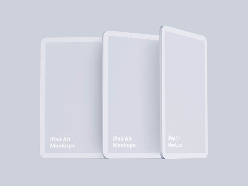 iPad Air (2020) Clay Mockups, Scene 08