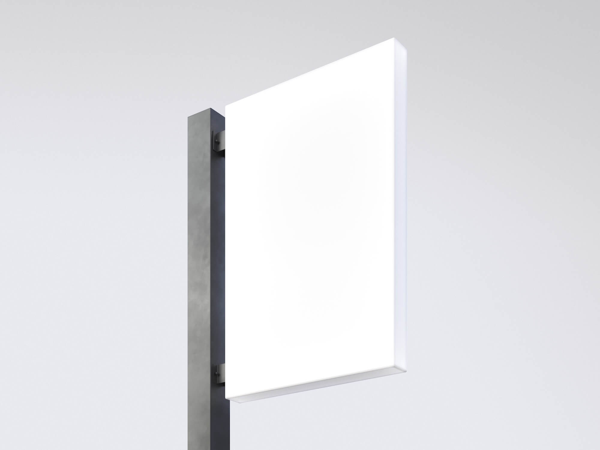 Sign Mockup, Lightbox, Scene 09