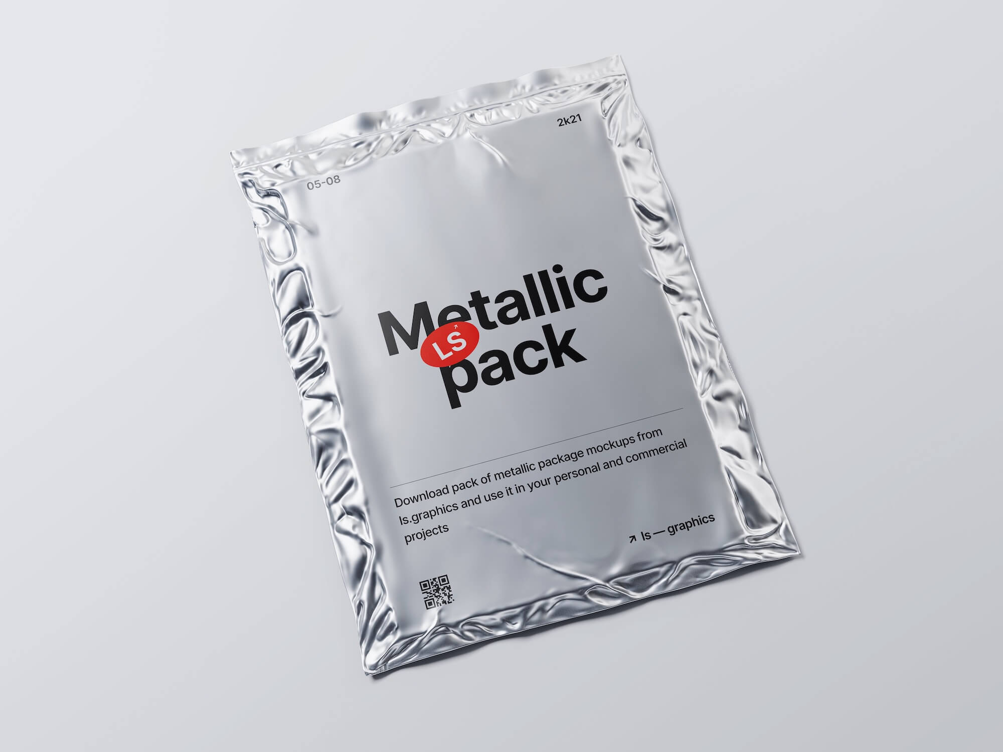 Metallic Package Mockup, Scene 09