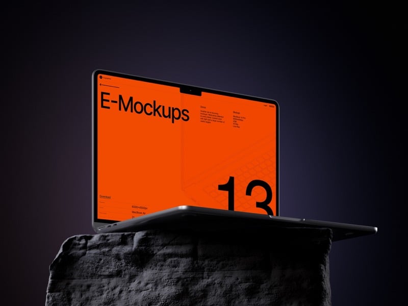 E-Mockups: MacBook Air, Scene 06