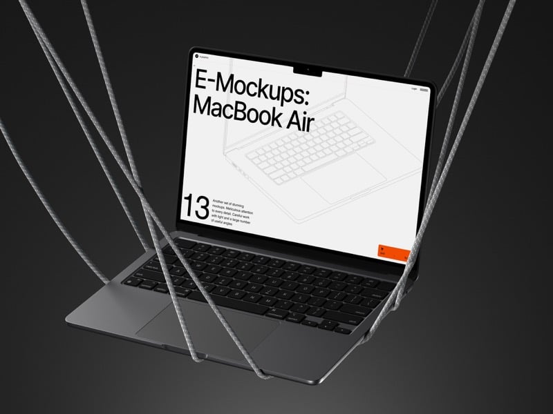 E-Mockups: MacBook Air, Scene 03
