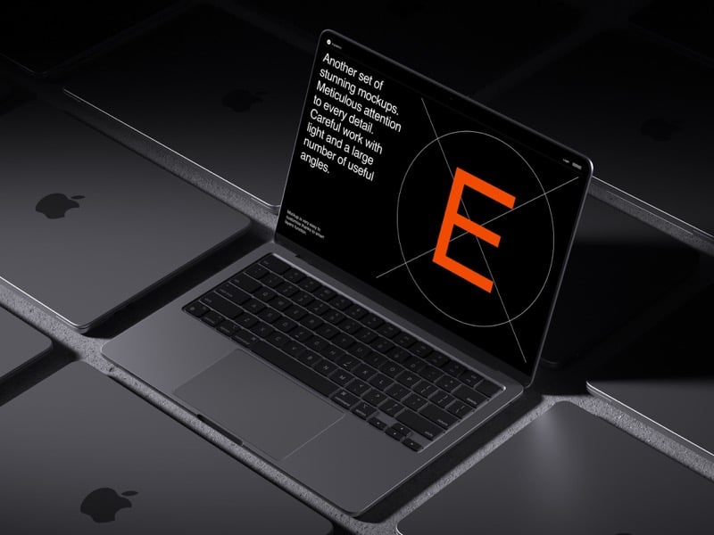 E-Mockups: MacBook Air, Scene 04