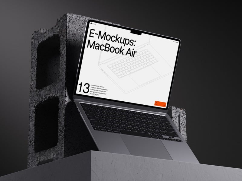 E-Mockups: MacBook Air, Scene 07