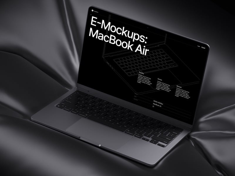 E-Mockups: MacBook Air, Scene 10