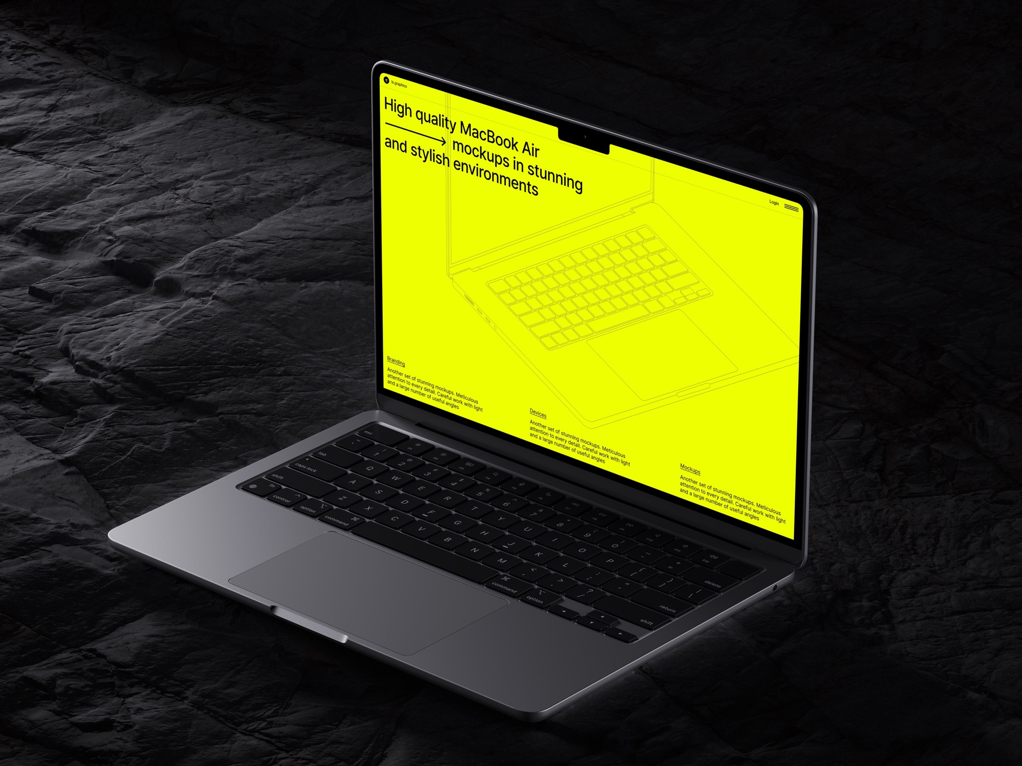 E-Mockups: MacBook Air, Scene 09