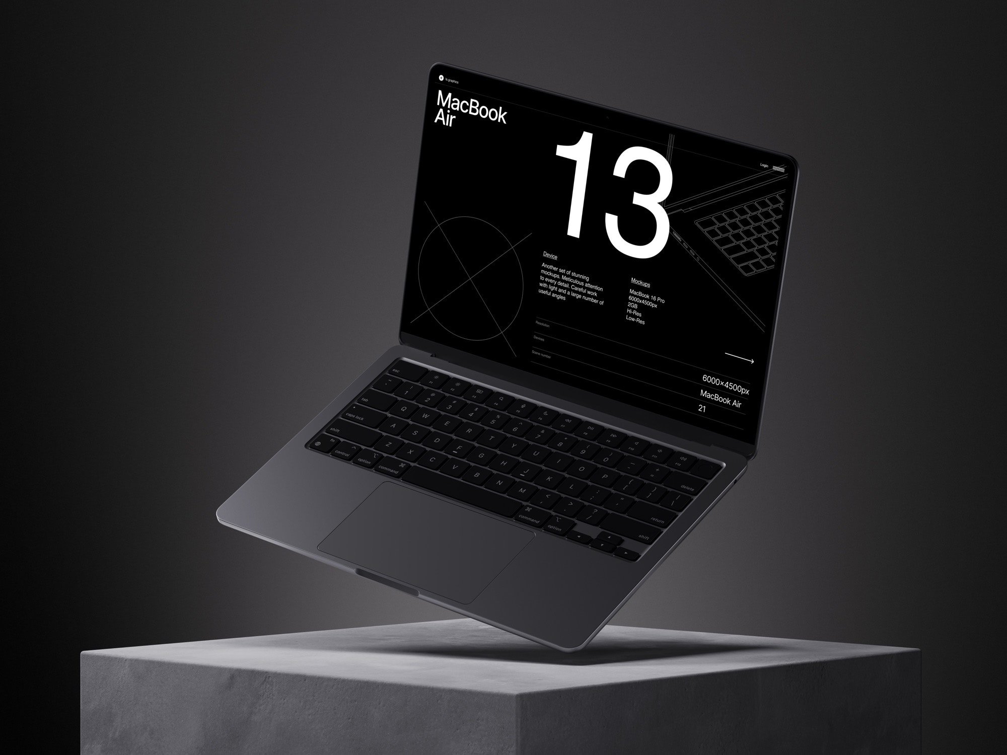 E-Mockups: MacBook Air, Scene 08