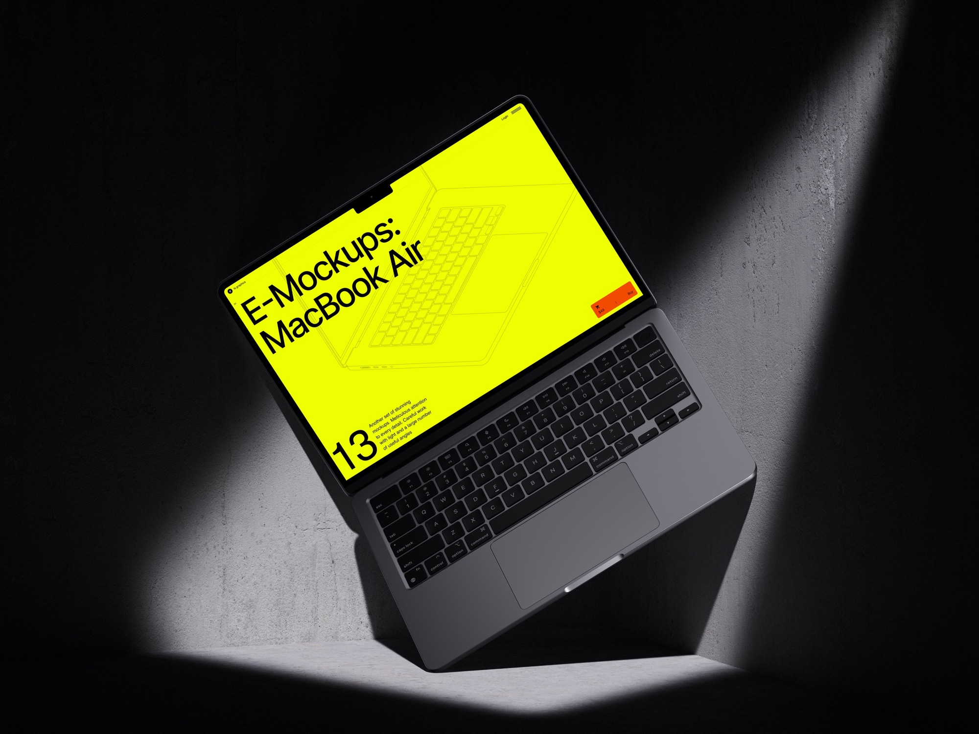 E-Mockups: MacBook Air, Scene 14