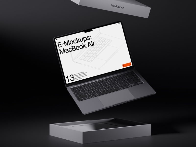 E-Mockups: MacBook Air, Scene 15