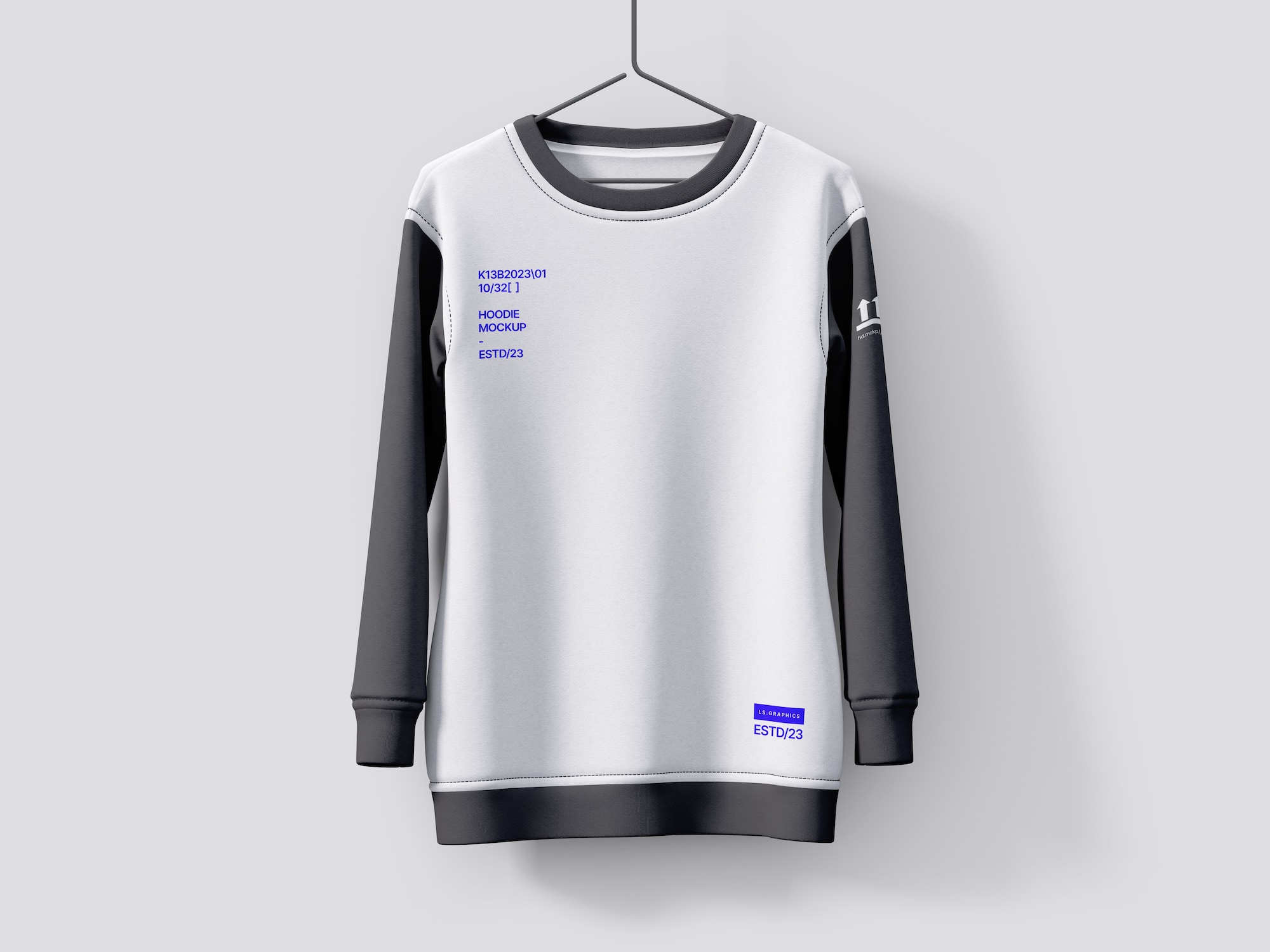 Sweatshirt hanging mockup, scene 06