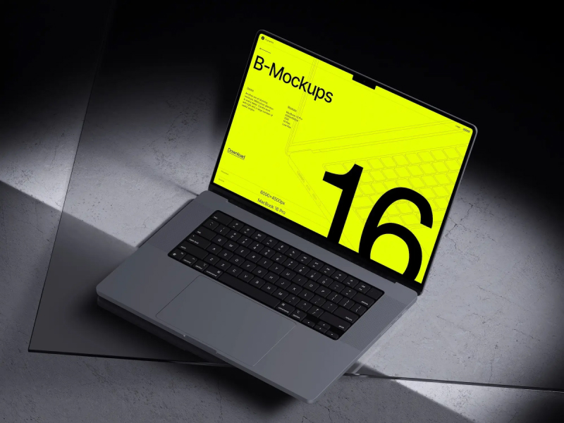 B-Mockups: MacBook 16 Pro