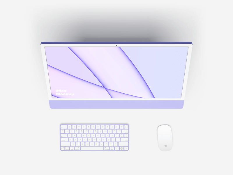 iMac 24-inch Realistic Mockups, Scene 10